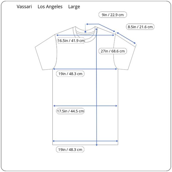 Vassari Los Angeles Aqua Short Sleeve Shirt, Size Large, Designer Cotton/Spandex - Picture 2 of 11